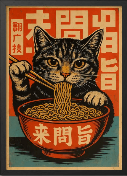 Denshi cat poster